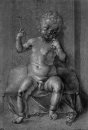 seated nude child 1506