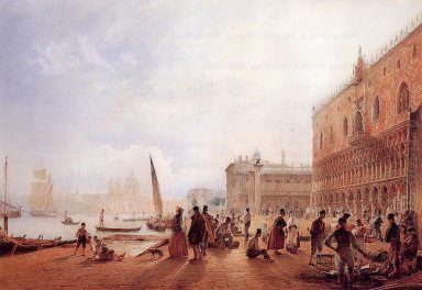 Figuras En El Riva Degli Schiavone 1840