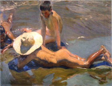 Jungen On The Beach 1908