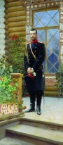 Portret van keizer Nicolaas Ii Op De Veranda 1896
