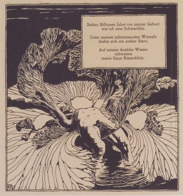 Iris Ilustração Para Um Poema por Arno Holz 1898