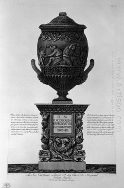 Antique Vase de marbre avec des figures Genoux potable à partir