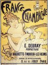 Affisch Reklam Frankrike Champagne 1891