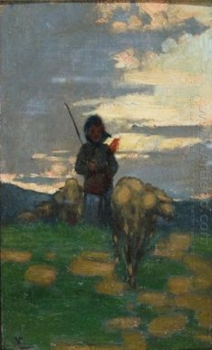 Shepherd dengan kawanan