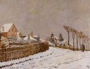 snö på Louveciennes 1873