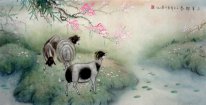 Sheep - Peinture chinoise
