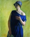 Retrato del IB Kustodieva hija del artista 1926
