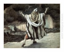 Abraham sieht Sodom In Flames