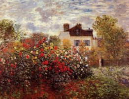 Monet S jardim em Argenteuil Sun