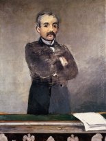 портрет Клемансо на трибуне 1880
