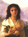 Girl Holding Lemons 1899