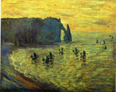 Die Klippen bei Etretat 1886