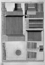 Demonstração em grandes partes do interior do Pantheon