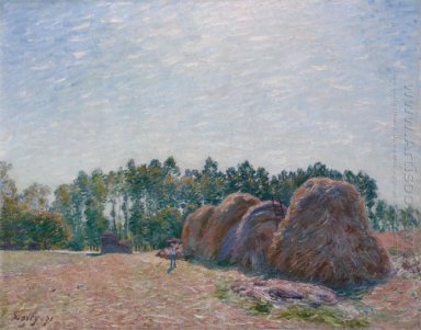 haystacks at moret morning light 1890