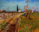 Percorso attraverso un campo con Willows 1888