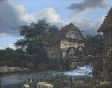 Zwei Wassermühlen und eine Open-Schleuse