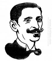 Retrato de pacifista francês E esperantista Gaston Moch 1898