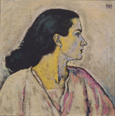 Portrait Of A Woman In Profil