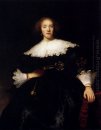Retrato de uma jovem mulher com um fã 1633