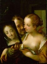 Couple avec un miroir