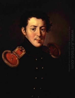 Portret Tenente Capitão Ivan Vasilyevich Alymova 1819