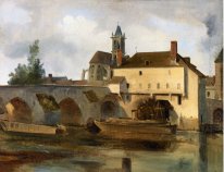 Moret Sur Loing a ponte ea Igreja 1822