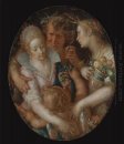 Bacchus entre Ceres e Venus