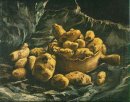 Stilleben Med En earthern Bowl och potatis 1885