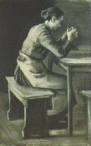 Vrouw bidden 1883