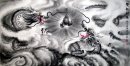 Naga-Playing Pearl - Lukisan Cina