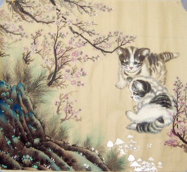 Cat - Peinture chinoise