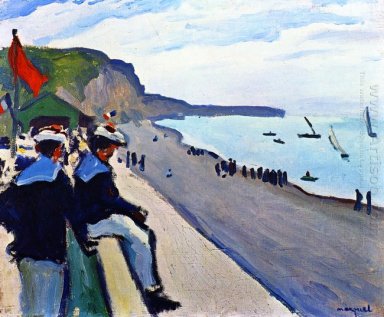 La spiaggia di Fécamp