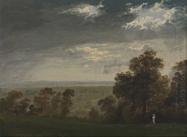 Paysage, éventuellement l\'île de Wight ou Richmond Hill