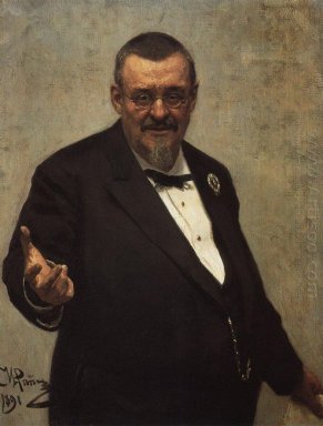 Portrait Of The Pengacara Vladimir Spasovitch 1891