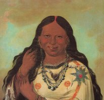 Kei-a-gis-gis, een vrouw van de Plains Ojibwa