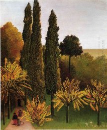 Berjalan Dalam Parc Des Buttes Chaumont 1909