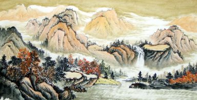 Bergen en water - Chinees schilderij