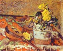 Mandolina och blommor 1883