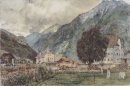 Vista do B? Ckstein ea entrada para Anlauftal 1875