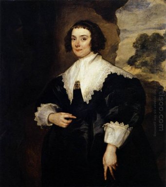 porträtt av isabella van Assche hustru Justus van meerstraten d