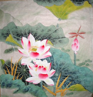 Lotus Chinees schilderij