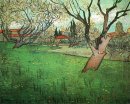 Vista di Arles con alberi in fiore 1888