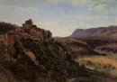 Papigno Gebouwen met Uitzicht op de Vallei 1826