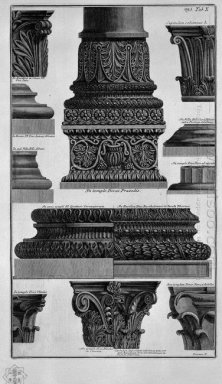 Bases y capiteles S Prassede St Peter in Chains Villa Al