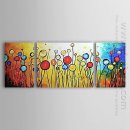 Hand-Dicat Lukisan Abstrak Oil - Set 3