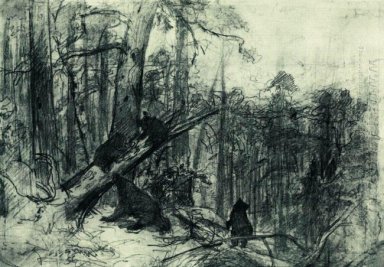 Manhã em uma floresta do pinho 1886