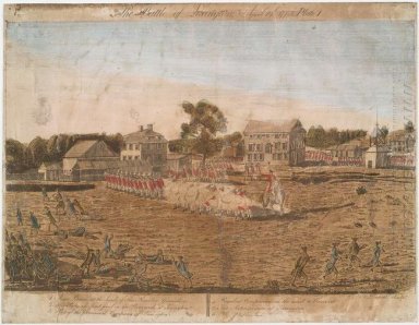 Piring I. Pertempuran Lexington, 19 April 1775
