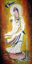 Guanshiyin Bodhisattva - Lukisan Cina