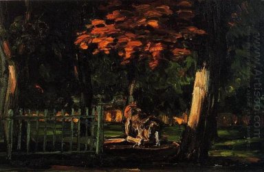 El león y el Cuenca A Jas De Bouffan 1866