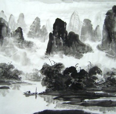 Montagnes - Peinture chinoise